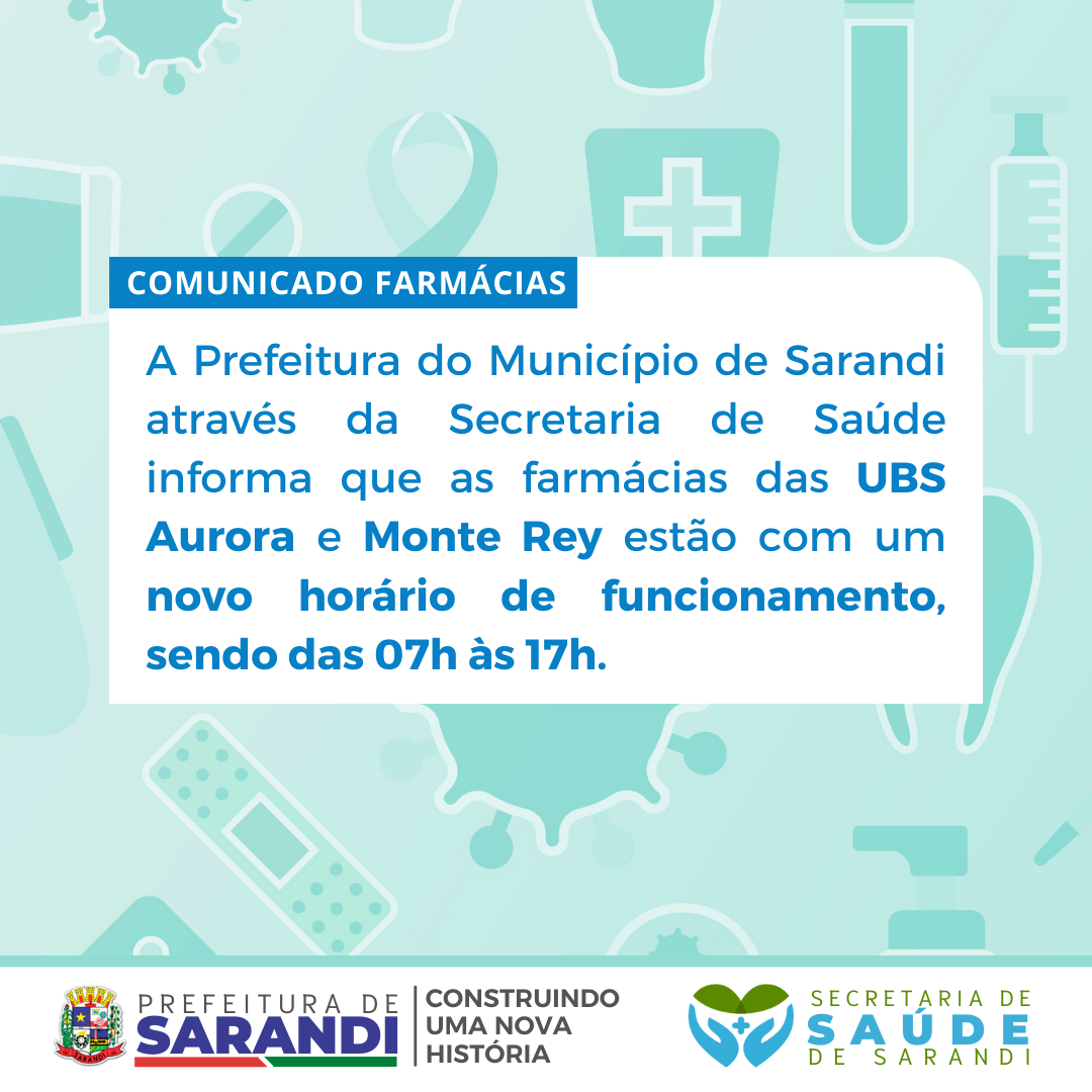 Comunicado Farmácias ?